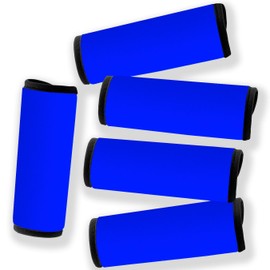 Careteilly Neoprene Luggage Handle Wrap Fluorescent Colors Luggage Identifiers (Blue)