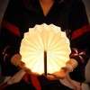 Novelty Wooden Book Light Folding Organ Light USB Rechargeable Night