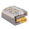 ESCA Bed-in-a-Bag 9-Pieces Nelsey Gray and Yellow Comforter and Sheet
