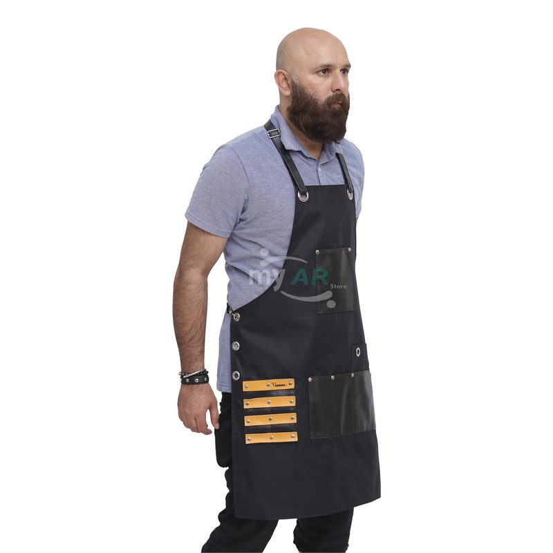 My AR store® Professional Cotton Jeans Barber Apron with 7