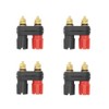 EIGHTNOO 4 Pcs Banana Plug Terminal 4mm Dual Female Banana