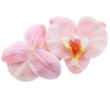 ZZHXSM 20pcs Fabric Phalaenopsis Artificial Flower Heads, Handmade DIY Flower