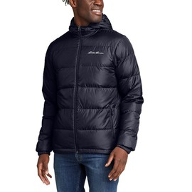 Eddie Bauer Men's Stratuslite Down Hoodie, Atlantic, Medium