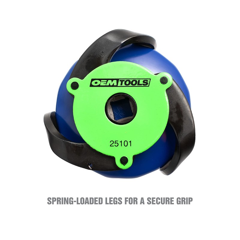OEMTOOLS Universal Oil Filter Wrench 25101, 3 Jaw Magnetic Claw