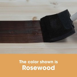 Furniture Clinic Wood Stain | Rosewood | Water Based | Fast Drying, Low Odor, & Non-Toxic | for Indoor & Outdoor Furniture and More | Multiple Finishes | (85oz / 2.5L)