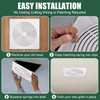 PTLEVYN Bathroom Exhaust Fan Cover White Matte Bathroom Ceiling Fan