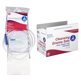 Dynarex Enema Kit - Ready-to-Use Disposable Enema Bag Kit for Colon Cleansing, Digestive Issues, Constipation Relief - 1.6 Quarts, 50 Sets per Bulk Case