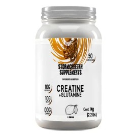 Suplemento Creatina  Glutamina Polvo Stormcheetah 1kg 50ser                                                                                           