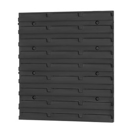 Wall hanging louvre panel for storage bins DIY