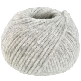 LANA GROSSA Spuma Delicate Tubular Yarn with High Natural Fibre Content, Hand Knitting Yarn Made of 80% Virgin Wool (Merino Fine) and 20% Polyamide, 50 g Wool for Knitting and Crocheting, 110 m Yarn