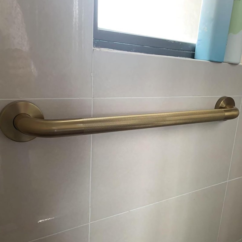 IJDD Bathroom Safety 40 Inch Grab Bar with Anti-Slip Knurled
