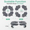 W B D WEIBIDA 2 Pack Round Dolly with Wheels