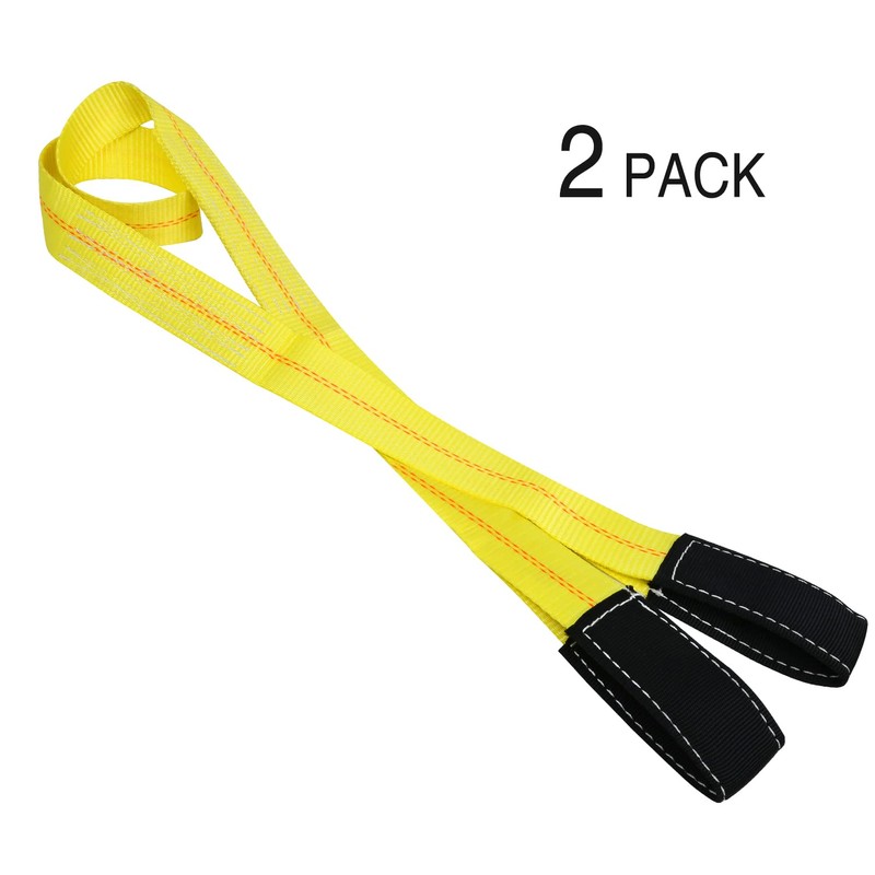 Trekassy 2 Pack 6' x 2" Lifting Sling Straps, 6ft
