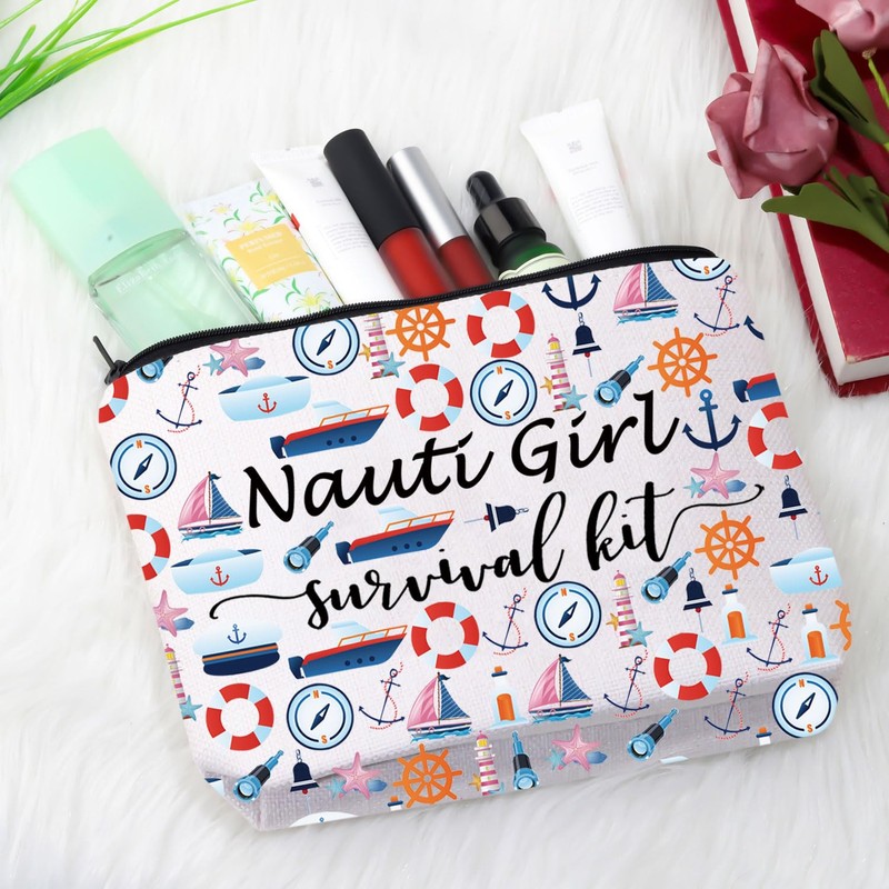 GJTIM Nautical Anchor Sailing Boating Gift Boating Sailing Nautical Zipper