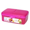 Sistema Lunch-Box PP 4 compartments with Bottle lt1,5-Assorted colors