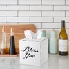 Sumnacon Tissue Box Cover Square, Bless You Tissue Holders, Decorative