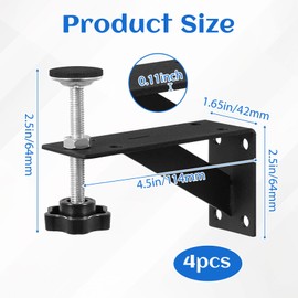 4PCS Undermount Sink Brackets, Adjustable Undermount Sink Support, Sink Repair kit for Kitchen, Sink Support Brackets for Home Kitchen Bathroom