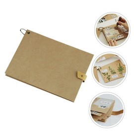 jojofuny Kraft Paper Notebook A5 Blank Notebook for Drawing DIY Scrapbook and Note Taking Retro Style 100 Sheets for Students and Artists