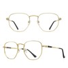 RB.Pilot Classic Square Polygon Reading Glasses for Men Women Light