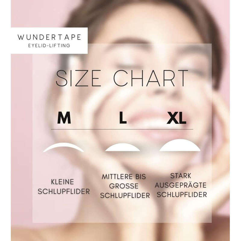 WUNDERTAPE Slip-On Lid Tape Strips for Eyelid Lifting without Surgery