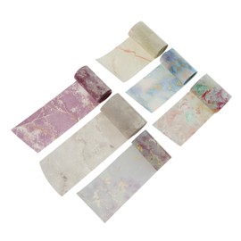 Vaguelly 6pcs Nail Art Stickers Decals French Tip Press Nails Transfer Paper for Women Girls DIY Accessories