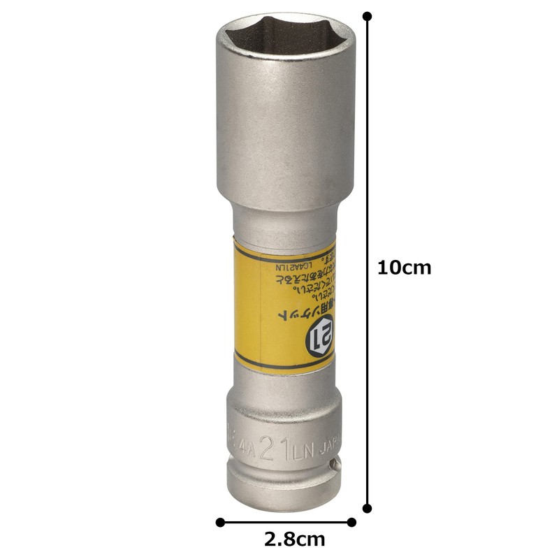TONE Impact Thin Long Foil Nut Socket 4A-21LN 12.7 mm