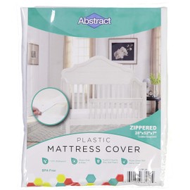 Abstract Waterproof Mattress Cover – 28 x 52 x 8” for Standard Cribs & Toddler Beds – Heavy Duty Vinyl Plastic Protective Zippered Sheet, 100 GSM PVC, BPA Free – Long Lasting Quality & Comfortable.