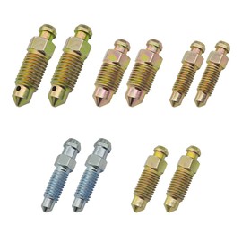JNNJ Pack of 10 Brake Caliper Bleeding Screws, Bleeder Screw for Motorcycle Master Brake Cylinder, Disc Brake Caliper Bleeding Screw, for Cars, Motorcycles, Bicycles