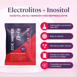 Fit Zoe Water Electrolitos Polvo Inositol Pzs