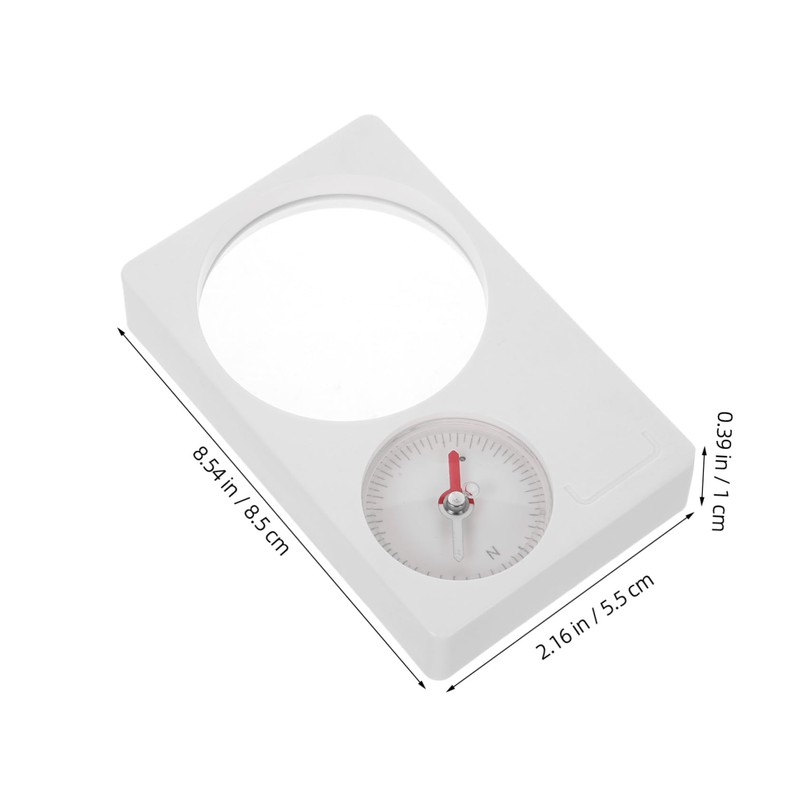 WHAMVOX Compass Hiking Tool 2-in-1 Magnifier for Outdoor Activities Toy