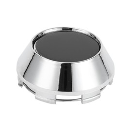 A ABSOPRO Universal Wheel Center Hub Cap Durable 69mm 2.72" Outside Diameter SUV Van Wheel Hubcap Rim Center Cover Truck Plastic Black Silver Tone