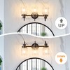 AMRUIPO 3 Lights Bathroom Vanity Light, Oil Rubbed Bronze Bathroom