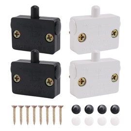xelea 4 Pcs Cabinet Door Switch Cabinet Lamp Switch Drawers Open on Close Door for 12V 24V 110V