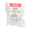 TIMCO Cylinder Door Stop - Polished Brass - Floor Mounted