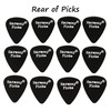 12 Black Chord Guitar Plectrums - Harmony Picks