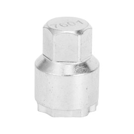 INFINAUTO Wheel Lock Lugnut, #7601 Anti-Theft Screw Nut Removal Key Socket for Volvo Alloy Steel Silver Tone 1 Pc