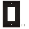 Modern Edge Decorative Wall Plate Switch Plate Outlet Cover, Durable