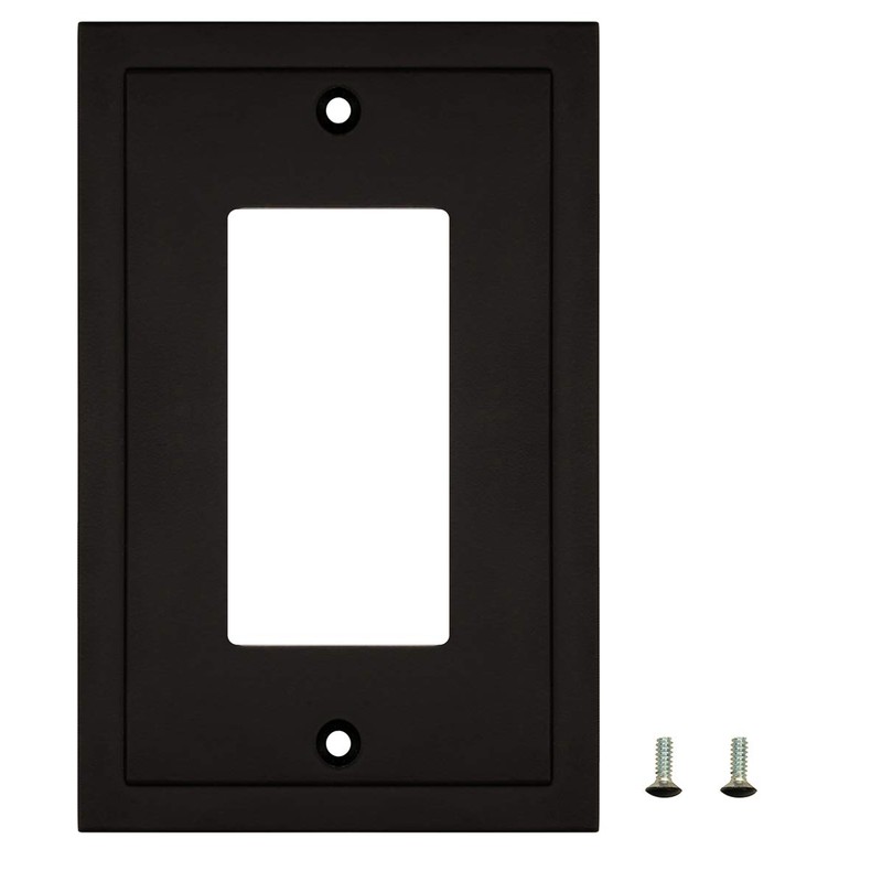 Modern Edge Decorative Wall Plate Switch Plate Outlet Cover, Durable