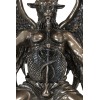 MystiKraft 15" Height Large Baphomet On Globe Statue Sabbatic Goat