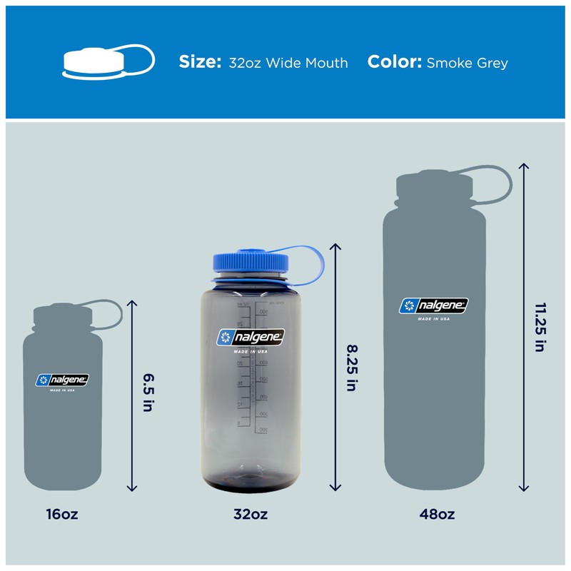 Nalgene Sustain Tritan BPA-Free Water Bottle Made with Material Derived