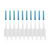 400PCS Interdental Brushes Double-ended Silicone Toothpick Dual-ended Dental Floss Pick
