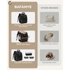 BAFAMYE Large Travel Makeup Bag with 2 Removable Case, Dual-Shoulder
