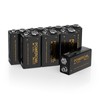 POWEROWL High Capacity 9V Batteries 8 Pack, Alkaline 9 Volt