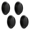 MOROBOR 4 Pack Closet Door Finger Pull, Steel Round Sliding