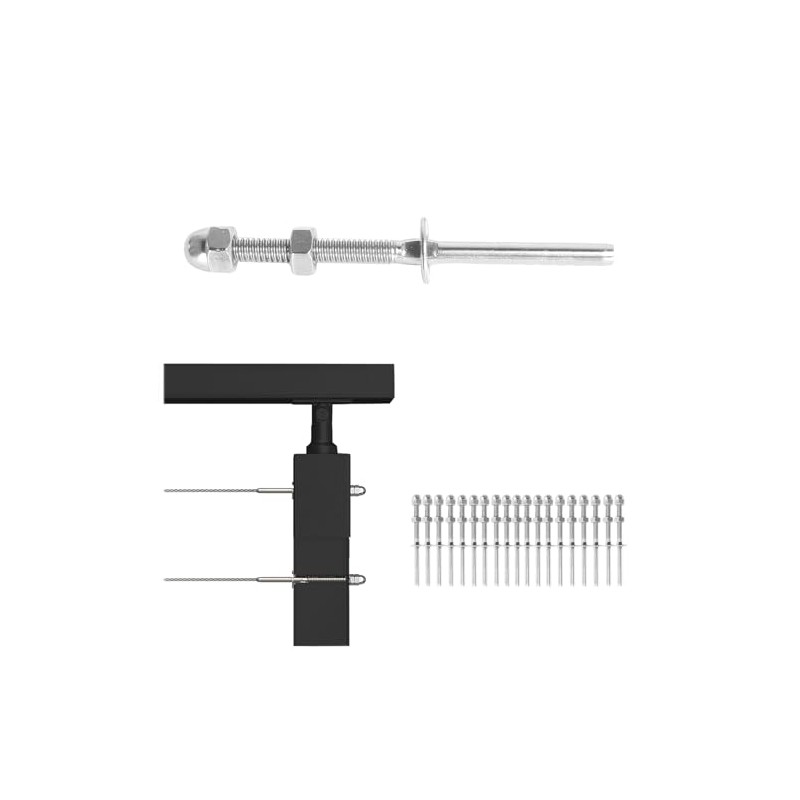 Sidasu 20 Pack Cable Railing Kit - 316 Stainless Steel