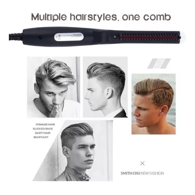 Kcysta Cepillo Peine, Plancha De Pelo Eléctrica, Moldeador Masculin