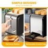 Simple Deluxe 2-Slice Toaster, Stainless Steel Toaster, 6 Browning Setting
