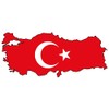 Samunshi® Turkey Car Sticker in National Colours 10 x 4.4