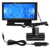 CD60 Multifunctional Digital Car Automobile Thermometer Gauge with Time Navigation