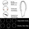Hair Bands for Men, Non-Slip Sports Fashion Headband, Mens Metal